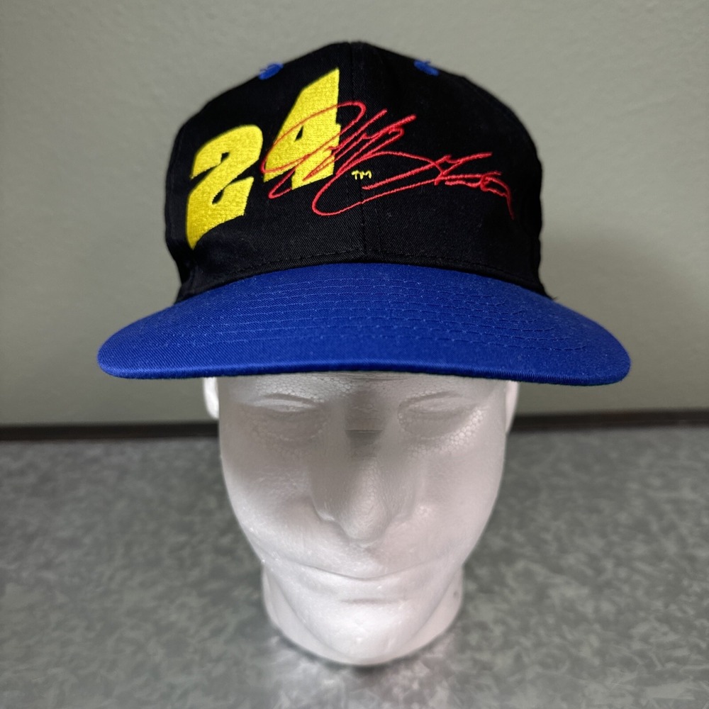 Vintage Chase Jeff Gordon Race Hat One Size Snapback Black Blue Competitors View